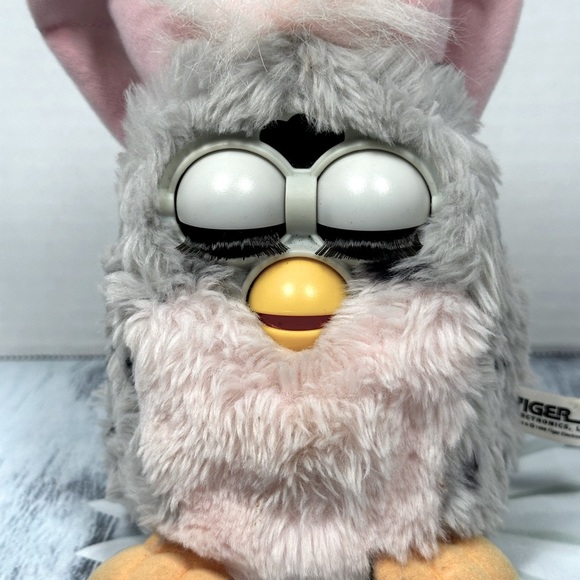 🧸SALE🧸Furby 1998 Works Great Pink & Gray Leopard - Picture 5 of 12